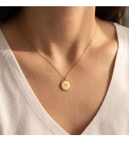 Kişiye Özel 925 Ayar Gümüş Şık Saat Tarih Kolye (Gold)