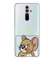 Redmi Note 8 Pro Uyumlu Tom ve Jerry Tasarımlı Şeffaf Telefon Kılıfı