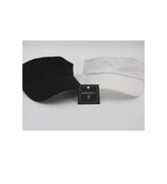 Unisex Uv Koruyucu Vizör Kasket Siperlik Tenis Şapka Beyaz-siyah Set