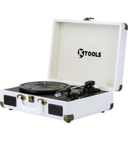 PİKAP - KTOOLS Nostalgie K344 Beyaz Bluetooth destekli