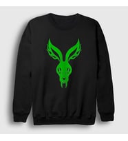Presmono Unisex Siyah The Easter Bunny Mr Bungle Sweatshirt 450357tt