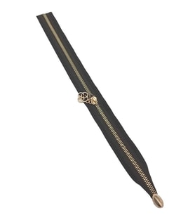 Angel Çanta Aksesuar Tek Stoplu 45 Cm Fermuar Light Gold Metal Siyah Renk