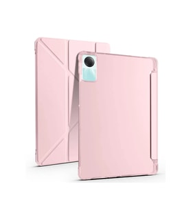 Newface Xiaomi Redmi Pad SE 4G Kılıf Kalemlikli Mars Tablet Kılıfı - Rose Gold