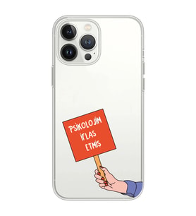 Iphone 12 PRO Uyumlu Psikolojim İflas Etmiş Tasarımlı Şeffaf Telefon Kılıfı