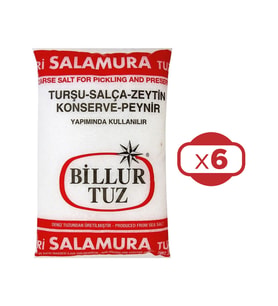 Billur İri Salamura Tuz 3000 gr x 6 Adet 18 kg
