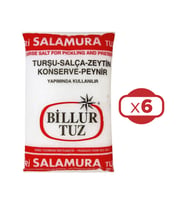 Billur İri Salamura Tuz 3000 gr x 6 Adet 18 kg