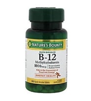 Nature's Bounty B-12 1000 mcg 60 Dilaltı Tableti