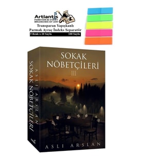 Sokak Nöbetçileri 3 624 Sayfa Karton Kapak 1 Adet Aslı Arslan Fosforlu Transparan Kitap Ayraç 1 Paket 