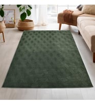 Latte Yumuşak Peluş Yeşil Çocuk Odası Oturma Odası Salon Mutfak Halısı Y726A