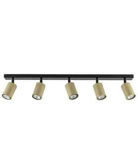 MYLİGHTS BEŞLİ LED AVİZE LED SPOT HAREKETLİ GÜNIŞIĞI AMPULLÜ  60 CM KASA   (Siyah)