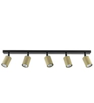 MYLİGHTS BEŞLİ LED AVİZE LED SPOT HAREKETLİ GÜNIŞIĞI AMPULLÜ  60 CM KASA   (Siyah)