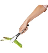 23 cm - Bulaşık makinesinde yıkanabilir, Paslanmaz çelik, ızgara maşası - Sosis, sebze ve daha fazlası için