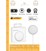 #ŞarjAleti 15W Hızlı Magsafe iPhone 12 13 14 15 Manyetik Masaüstü Uyumlu Wireless Charger Adaptörü