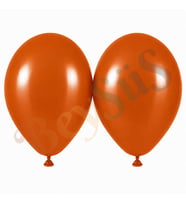 Yanık Turuncu Renk Lateks Retro Balon (50 cm) - 2 Adet