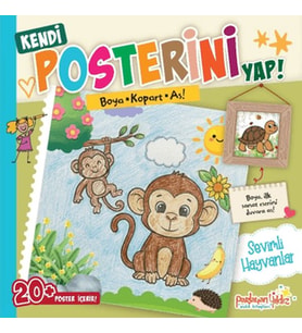 Kendi Posterini Yap! Boya Kopart As! Sevimli Hayvanlar