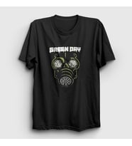 Presmono Unisex Siyah Gas Green Day T-Shirt