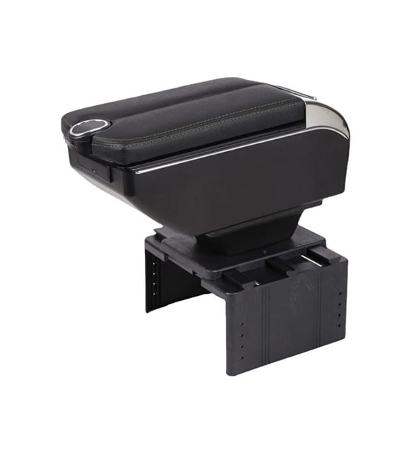 Her Araca Uygun Çok Fonksiyonlu Kolçak Kol Dayama  6 USB li Siyah