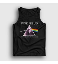 Presmono Unisex Siyah Mom Pink Floyd Sigmund Freud Atlet 352473tt