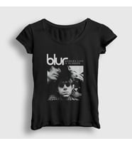 Presmono Kadın Siyah Rubbish Blur T-Shirt 455699tt
