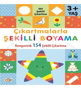 Çıkartmalarla Şekilli Boyama 3 Yaş Üstü