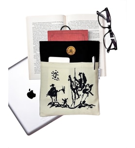 Kitap Kılıfı / Kitap Çantası / Tablet Kılıfı , Don Kişot