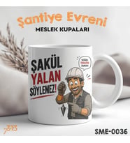 Şakül Ustasına Özel Komik Kupa – Şakül Yalan Söylemez Doğru Terazide Durur Baskılı Seramik Kupa
