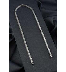 Hematit Doğal Taş Parlak Gümüş Küp Kesim 4x4mm Dizi [AA]
