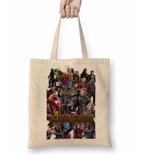 Avengers Infinity War Exclusiva Nerd Word Bez Çanta Uzun Saplı