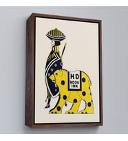 Çerçeveli Augustus Jansson - Queen City Mürekkep Tablo (Beyaz)