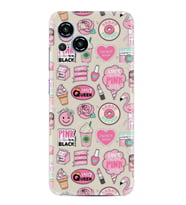 Reeder S23 Max Pro Kılıf Resimli Desenli Baskılı Silikon Donut Flamingo 1415