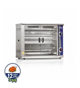 Pimak Dik Tip Piliç Çevirme Makinesi 12 piliç Elektrikli