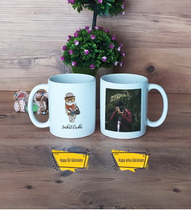 Baykuş Kupa Bardak Beyaz Fotoğraflı