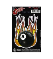 D'Addario Planet Waves GT77109 Gitar Tattoo Sticker - Flame 8 Ball (Aksesuar)  Alevli 8 Numara Top Tasarımı, Dayanıklı İnce Yapı ve Pratik Kullanım