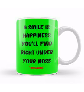 Smile Emoji Quotes Funny Love Gift Kupa Bardak Porselen