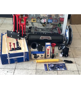 Havalı Korna Seti 5 Borulu ıslık vabis Full set
