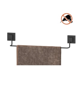 Tekno Tel EF-260 Yapışkanlı Banyo Uzun Havluluk Siyah