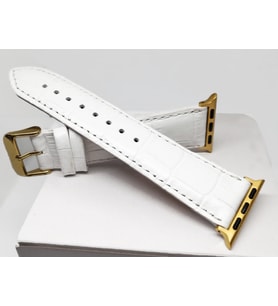 Akıllı saat Uyumlu   Deri Saat  Kordonu   32mm /38mm  beyaz www