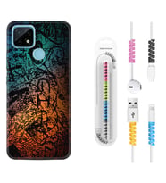 Realme C11 C21 C21Y C25Y C11 2021 Kılıf Kablo Koruma Spiral Silikon İşaretler Tuval 1716