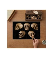 Kurukafalar - Skull Set Tasarımı 240 parça Ahşap Puzzle Ahşap Kutuda MP10629