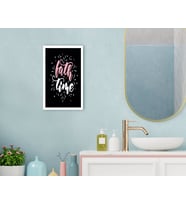 BK Home Banyo Dekoratif Ahşap Beyaz Çerçeveli Tablo-3