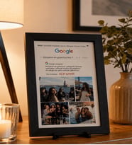 Google Tasarımlı Kişiye Özel MDF Fotoğraf Çerçevesi
