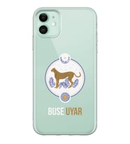 Apple Madalyon Tasarımlı Şeffaf Telefon Kılıfı