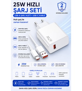 Akım Korumalı Hızlı Şarj Adaptörü Güvenli Kullanım