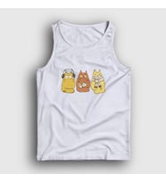Presmono Unisex Beyaz Cat Brothers Kedi Atlet 287660tt (Beyaz)
