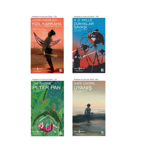 Kızıl Kahkaha + Dünyalar Savaşı + Peter Pan + Uyanış- 4 Kitap Set - Iş Bankası Özel Set Kızıl Kahkah