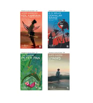 Kızıl Kahkaha + Dünyalar Savaşı + Peter Pan + Uyanış- 4 Kitap Set - Iş Bankası Özel Set Kızıl Kahkah