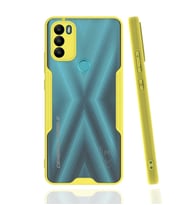 General Mobile 21 Plus Kılıf Parfe Kenarları Pastel Renk Silikon Kılıf (Sarı)
