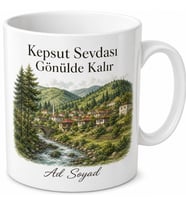 Kepsut'un Doğası ve Kültürü Balıkesir Hatırası Kupa Bardak Hediye