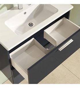 HİLTON BANYO DOLABI - MIA 80 ANTRASİT GRİ