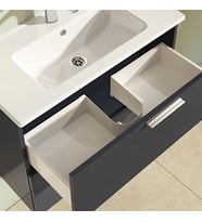 HİLTON BANYO DOLABI - MIA 80 ANTRASİT GRİ